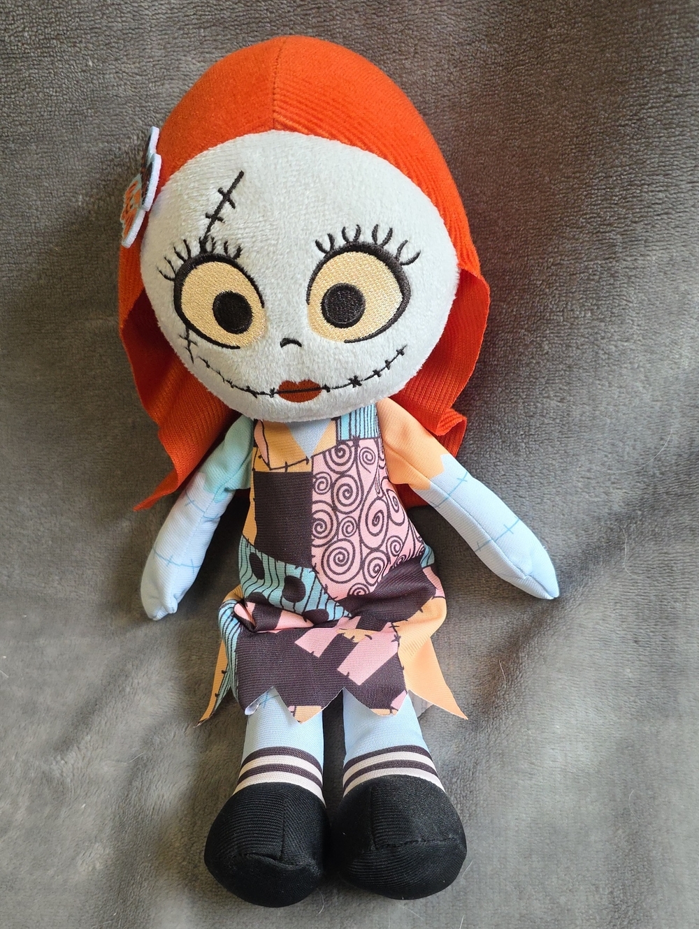 Sally Patchwork Plush Doll - Orange Hair - Kids Stuffed Toy